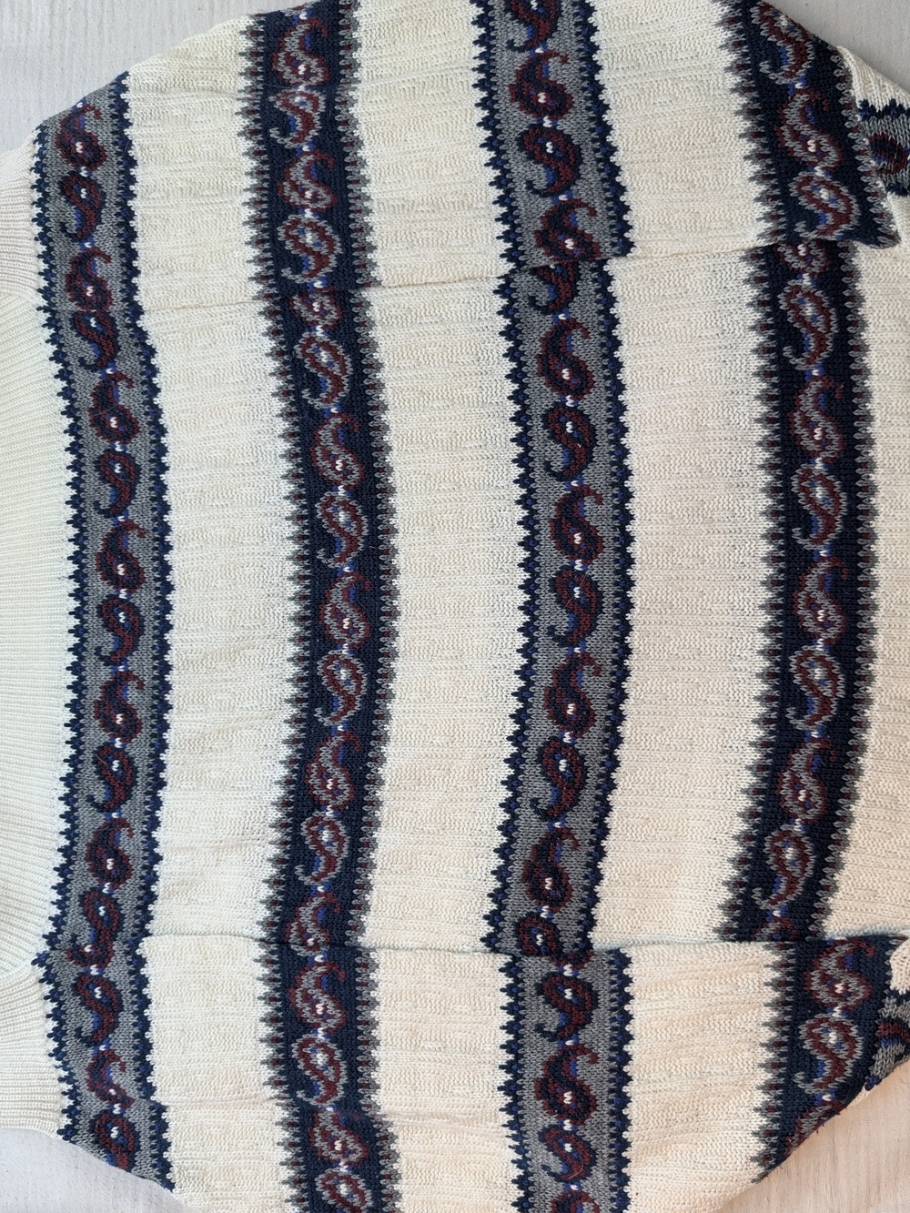 vintage Fine Line brand geometric crewneck sweater - Picture 3 of 3